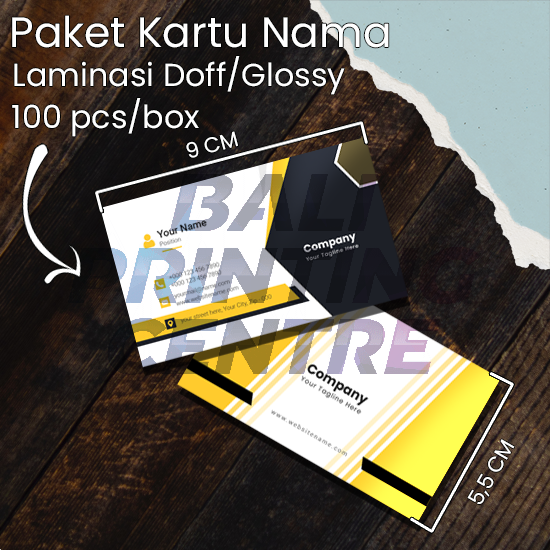 Print Paket Kartu Nama Laminasi