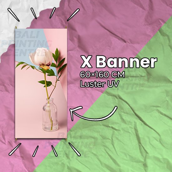 X Banner 60 X 160 Luster UV | Printbali.com