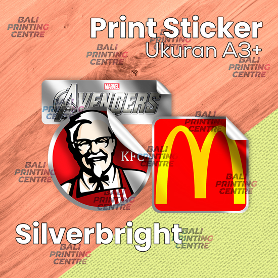 Print Laser Stiker Silverbright