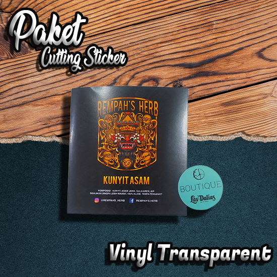 Paket Cutting vinil transparan