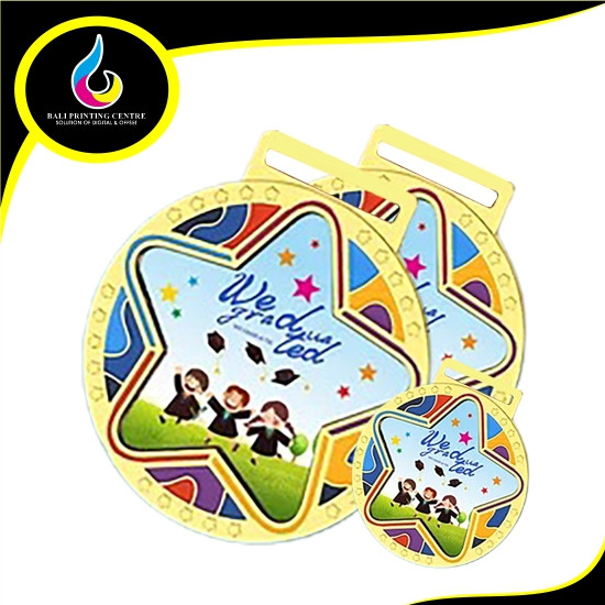 Medali acrylic 3mm diameter 8 tanpa gantungan nya
