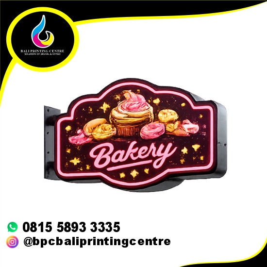 Neon Box 90cm 1 Sisi ( with include the install )