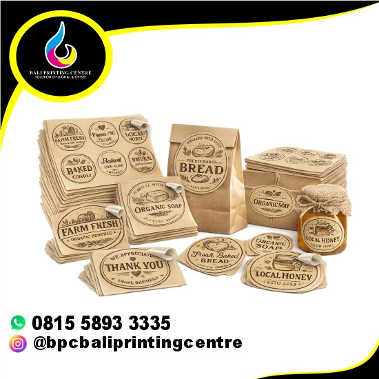 Print Laser Sticker Kraft