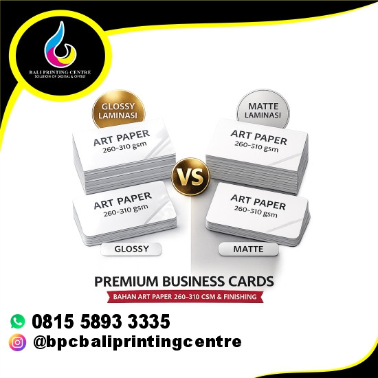 Print Paket Kartu Nama Laminasi