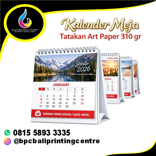 Kalender Duduk A5 Tatakan 310gr