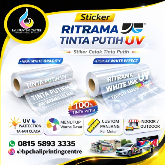 Print ST Ritrama Tinta Putih UV