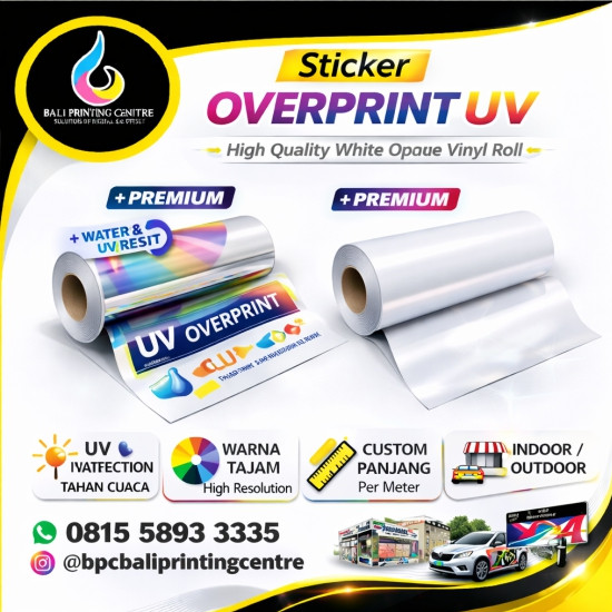 Print Sticker Overprint UV