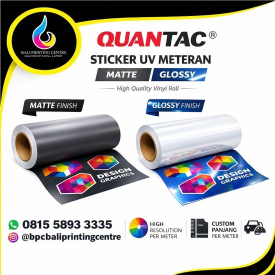 Print Stiker Quantac Premium Grey Skale UV