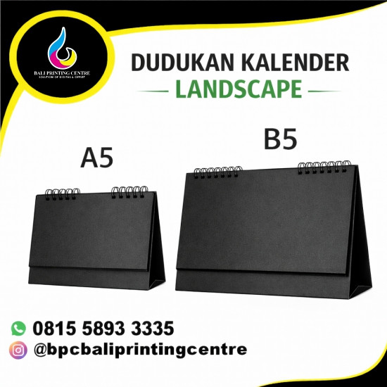 Dudukan Kalender Landscape