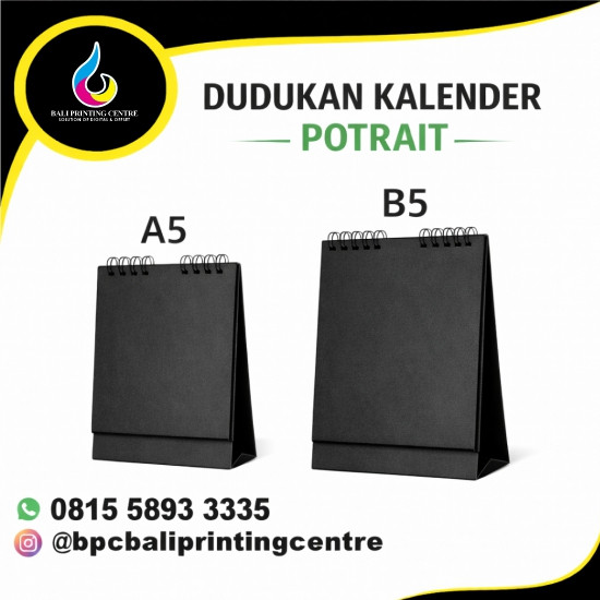 Dudukan Kalender Potrait