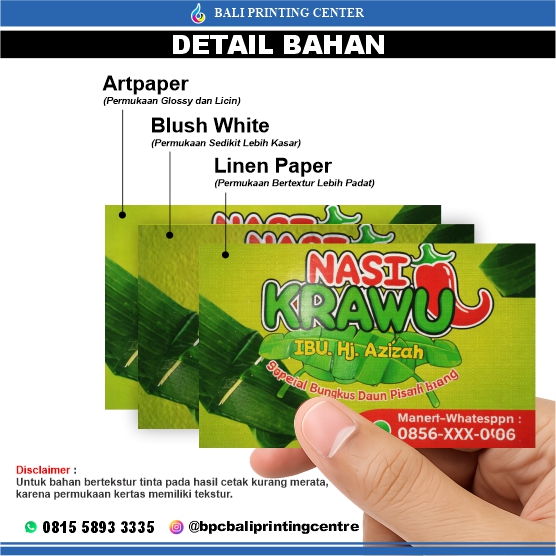 New Cetak Kartu Nama Custom