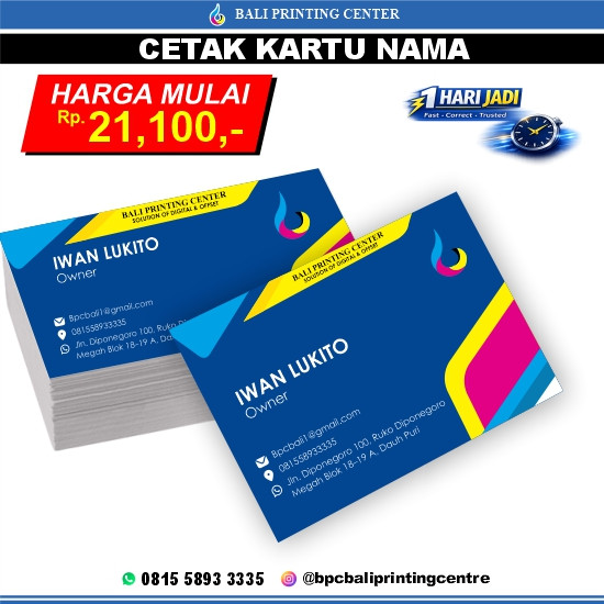 New Cetak Kartu Nama Custom