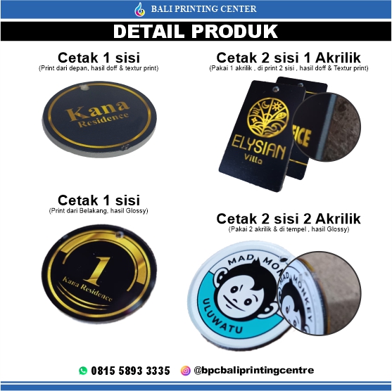 New Gantungan Kunci Akrilik Custom
