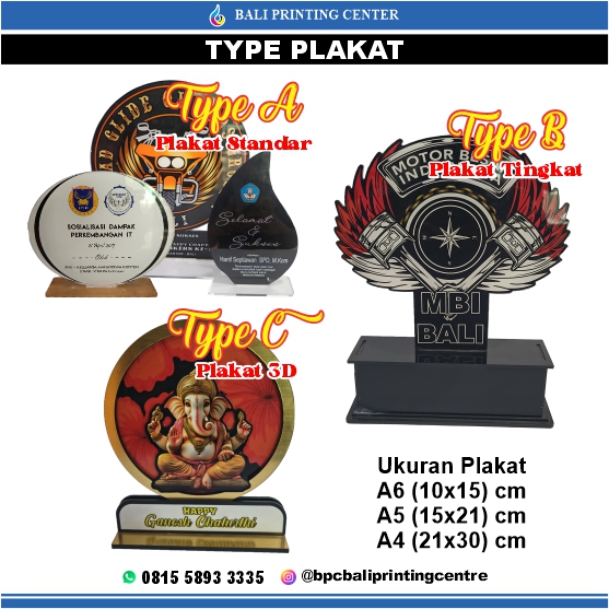 New Cetak Plakat Akrilik Custom