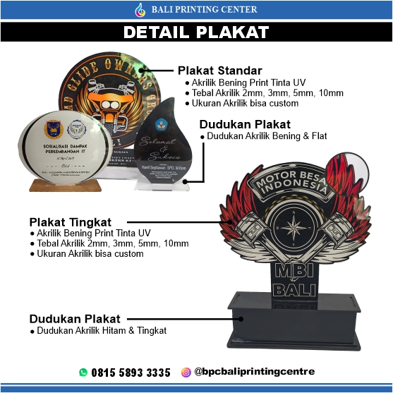 New Cetak Plakat Akrilik Custom