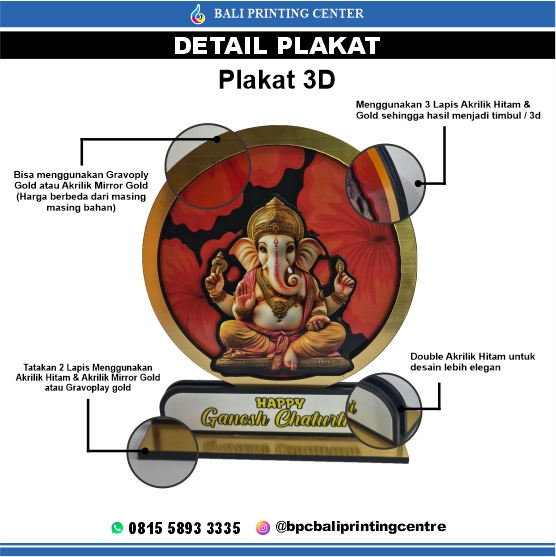 New Cetak Plakat Akrilik Custom