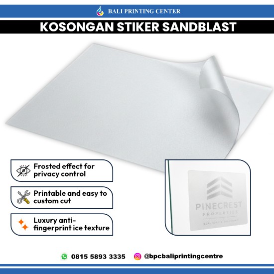 Stiker Sandblast Kosongan