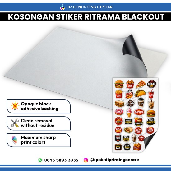 Kosongan Stiker Ritrama Blackout