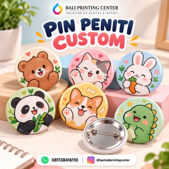 Cetak Pin Peniti Custom