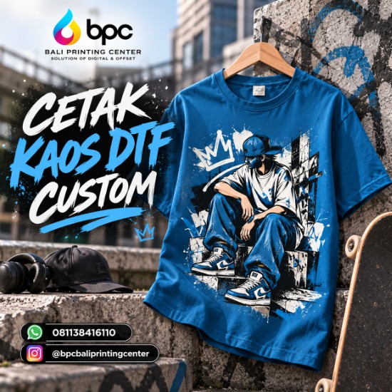 Cetak Kaos DTF Custom