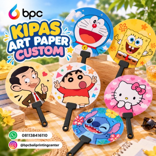 Kipas Art Paper Custom