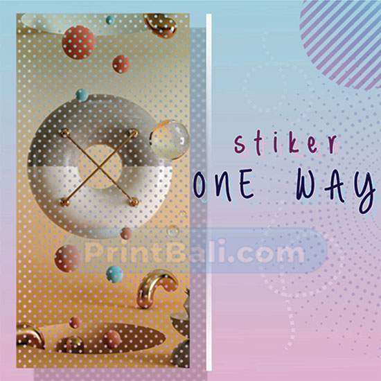 Stiker One Way
