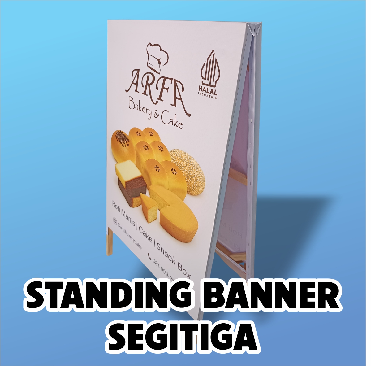 Standing Banner Segitiga